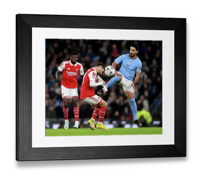 Framed Print : Clash of Titans: Fabio Vieira vs. Ilkay Gundogan - Manchester City vs. Arsenal, Emirates FA Cup Fourth Round Framed Print : Clash of Titans: Fabio Vieira vs. Ilkay Gundogan - Manchester City vs. Arsenal, Emirates FA Cup Fourth Round