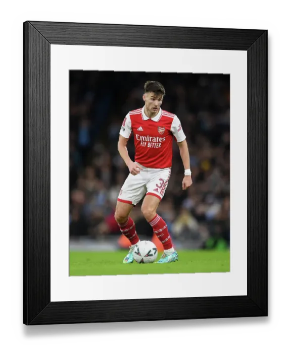 Framed Print : Arsenal's Kieran Tierney Faces Off Against Manchester City in FA Cup Battle Framed Print : Arsenal's Kieran Tierney Faces Off Against Manchester City in FA Cup Battle