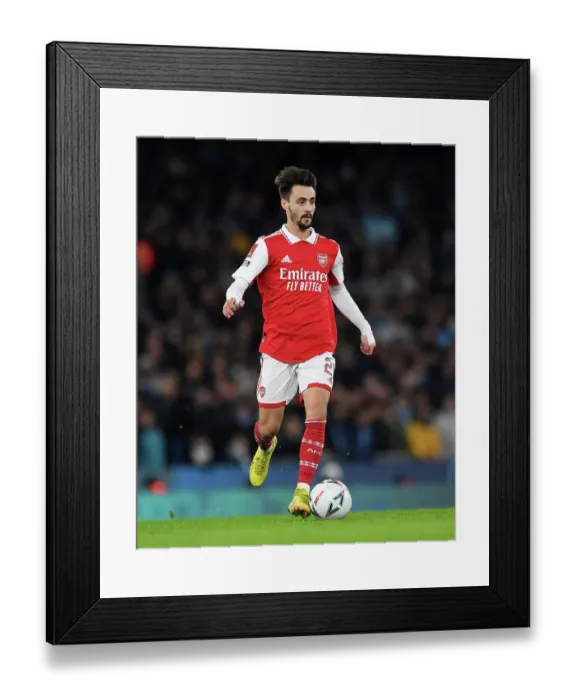 Framed Print : Fabio Vieira's Brilliant Display: Arsenal Stuns Manchester City in FA Cup Upset