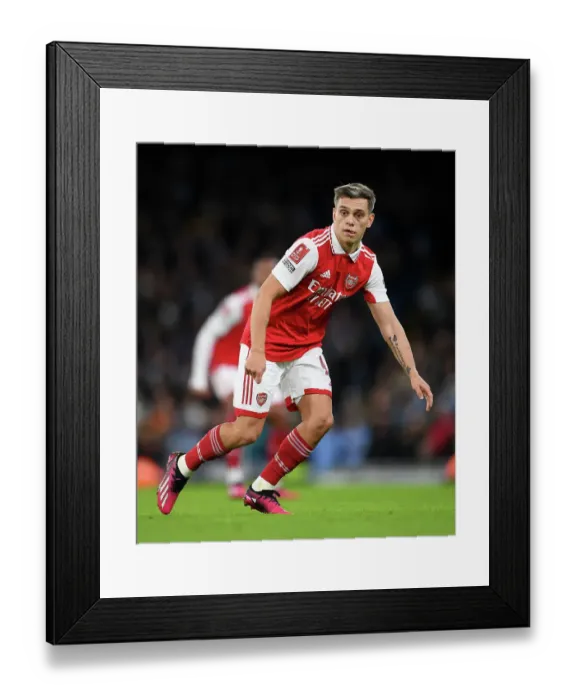 Framed Print : Arsenal's Trossard Faces Manchester City in FA Cup Fourth Round