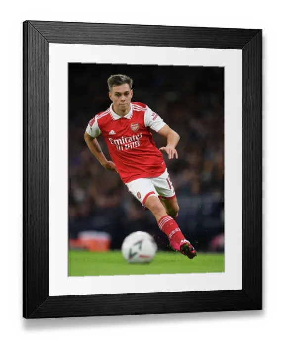 Framed Print : Arsenal's Trossard Readies for FA Cup Battle against Manchester City