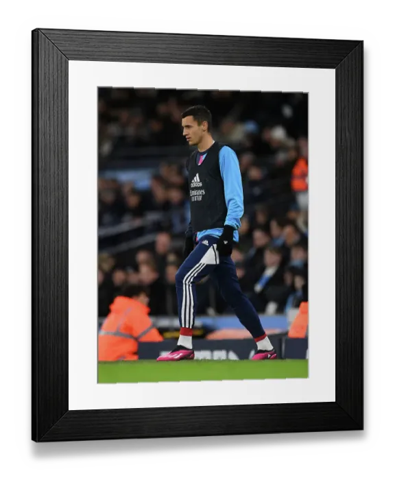 Framed Print : Arsenal's Jakub Kiwior Faces Manchester City in FA Cup Fourth Round