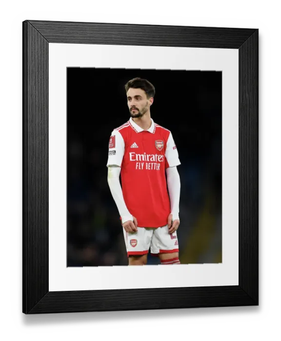 Framed Print : Fabio Vieira's Brilliant Display: Arsenal Springs FA Cup Upset Against Manchester City