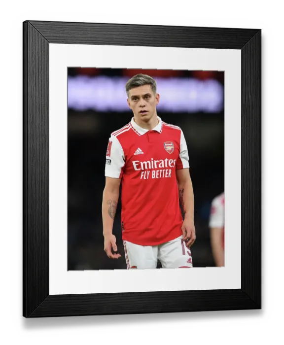 Framed Print : Arsenal's Trossard Ready for FA Cup Battle Against Manchester City