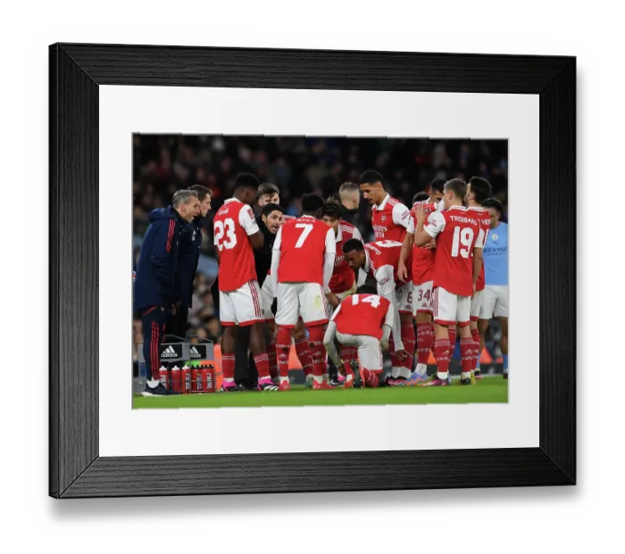 Framed Print : Arsenal Boss Mikel Arteta Directs Team at Etihad Stadium During FA Cup Showdown Framed Print : Arsenal Boss Mikel Arteta Directs Team at Etihad Stadium During FA Cup Showdown