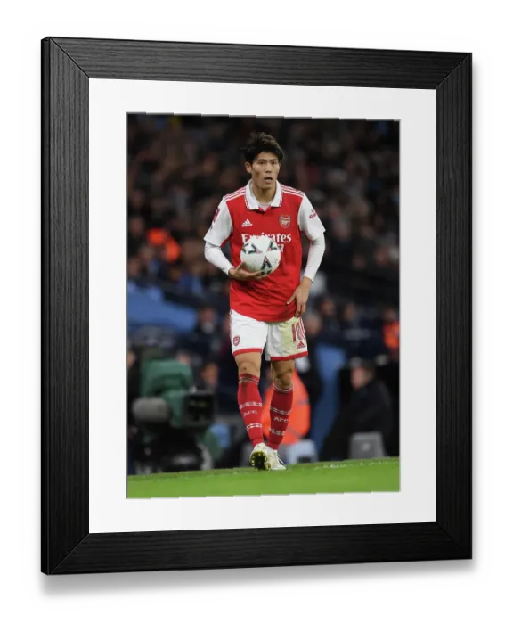 Framed Print : Arsenal's Tomiyasu Faces Manchester City in FA Cup Clash (2022-23) Framed Print : Arsenal's Tomiyasu Faces Manchester City in FA Cup Clash (2022-23)