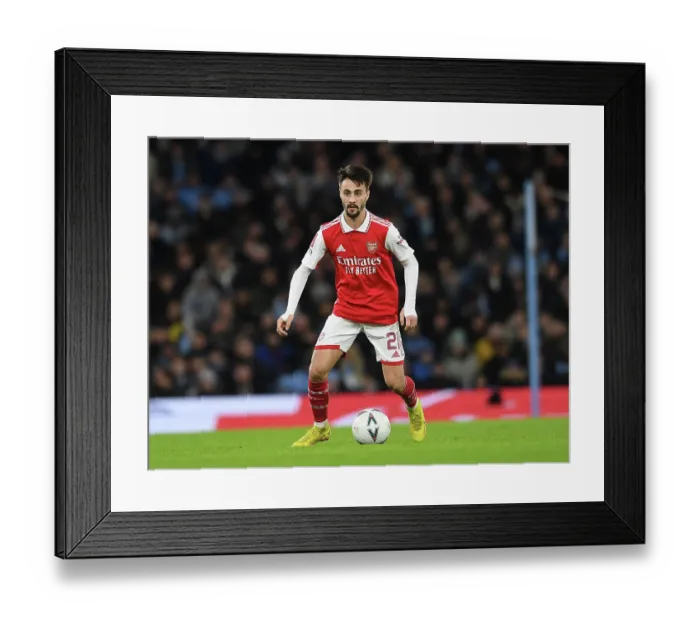 Framed Print : Fabio Vieira's Brilliant Display: Arsenal Springs FA Cup Upset Against Manchester City