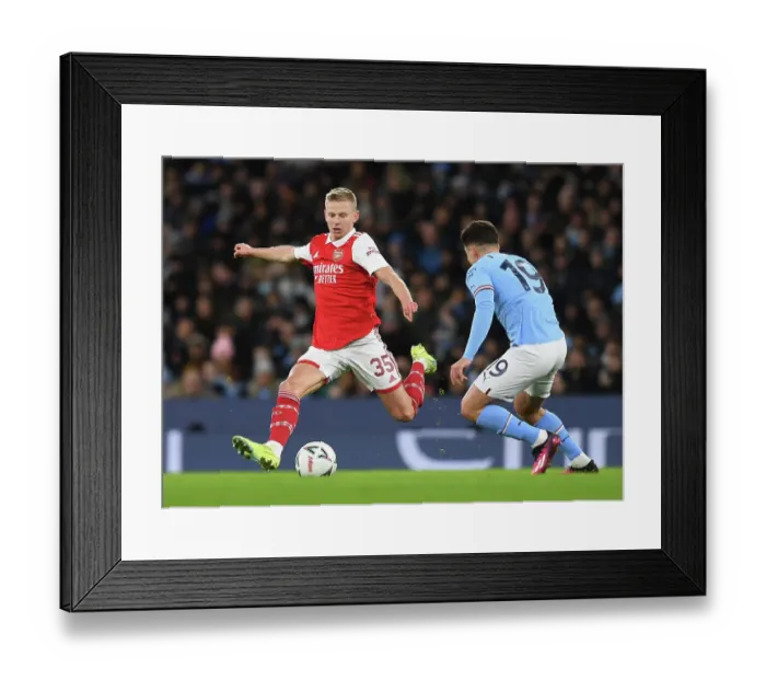 Framed Print : Arsenal's Oleksandr Zinchenko in Manchester City Showdown - Emirates FA Cup Fourth Round Framed Print : Arsenal's Oleksandr Zinchenko in Manchester City Showdown - Emirates FA Cup Fourth Round