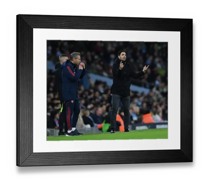 Framed Print : Arteta vs. Manchester City: The FA Cup Showdown Framed Print : Arteta vs. Manchester City: The FA Cup Showdown