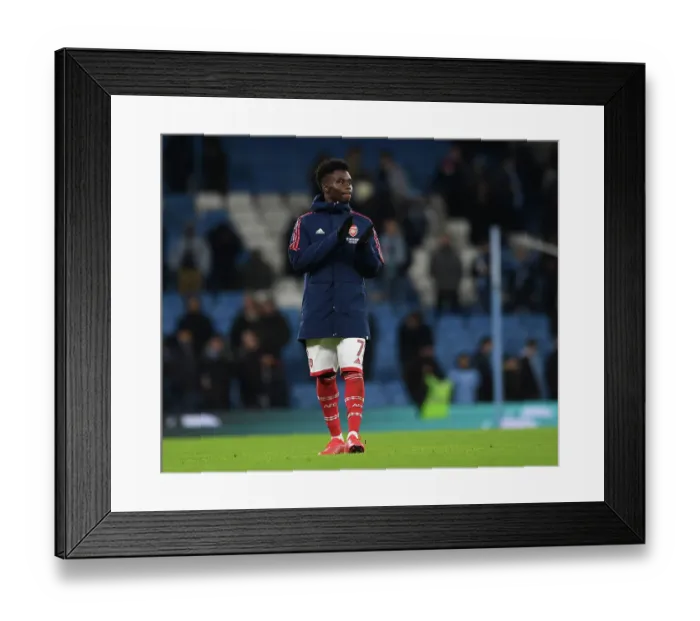 Framed Print : Arsenal's Bukayo Saka Celebrates FA Cup Victory over Manchester City Framed Print : Arsenal's Bukayo Saka Celebrates FA Cup Victory over Manchester City