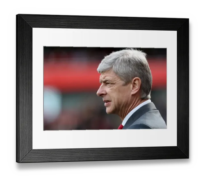 Framed Print : Arsene Wenger the Arsenal Manager. Arsenal 1: 0 Wolverhampton Wanderers