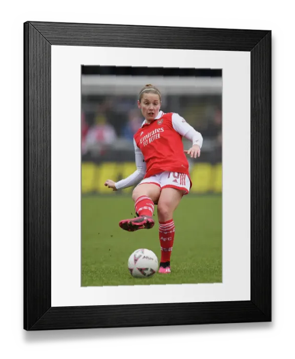 Framed Print : FA Cup Fourth Round: Kim Little's Determined Performance - Arsenal Women vs Leeds United Women