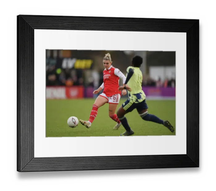 Framed Print : Arsenal Women vs Leeds United Women: FA Cup Fourth Round Battle at Meadow Park