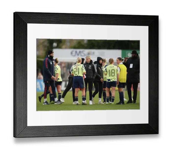 Framed Print : Arsenal's Leah Williamson Gifts Shirt to Amy Woodruff After FA Cup Match Framed Print : Arsenal's Leah Williamson Gifts Shirt to Amy Woodruff After FA Cup Match