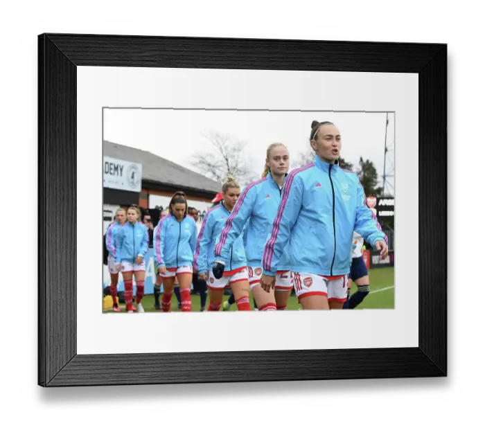 Framed Print : Arsenal Women vs Leeds United Women: FA Cup Fourth Round Showdown