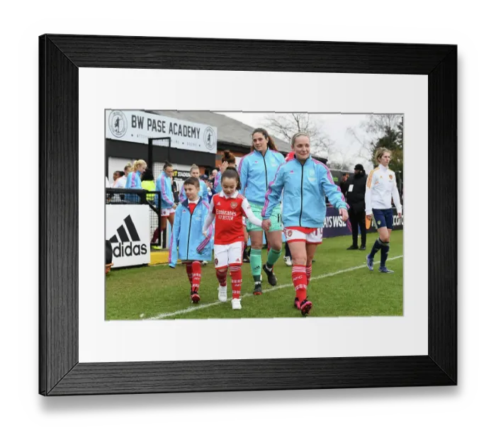 Framed Print : Arsenal Women Take on Leeds United Women in FA Cup Fourth Round Showdown