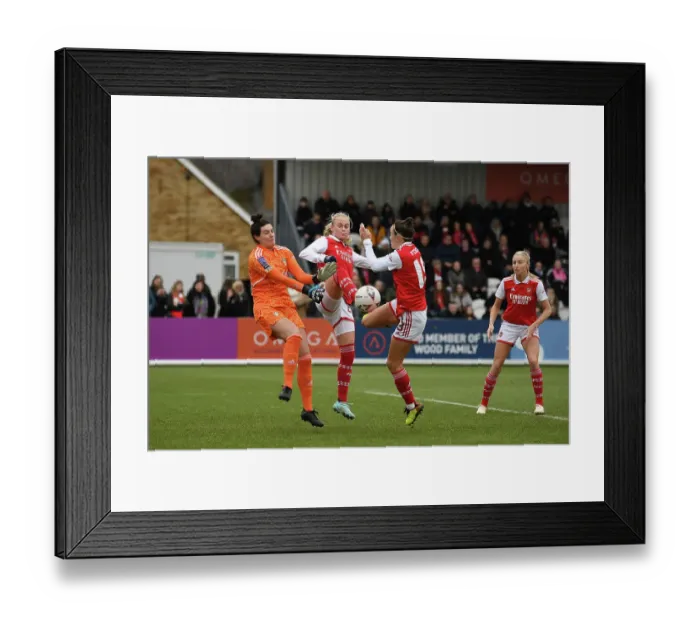 Framed Print : Arsenal Women's FA Cup Triumph: Caitlin Foord Scores Historic First Goal Against Leeds Framed Print : Arsenal Women's FA Cup Triumph: Caitlin Foord Scores Historic First Goal Against Leeds