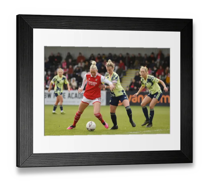 Framed Print : Arsenal Women vs Leeds United Women: FA Cup Fourth Round Battle at Meadow Park Framed Print : Arsenal Women vs Leeds United Women: FA Cup Fourth Round Battle at Meadow Park