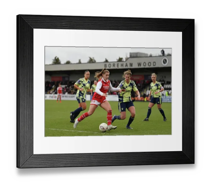 Framed Print : Arsenal Women vs Leeds United Women: FA Cup Fourth Round Clash at Meadow Park Framed Print : Arsenal Women vs Leeds United Women: FA Cup Fourth Round Clash at Meadow Park