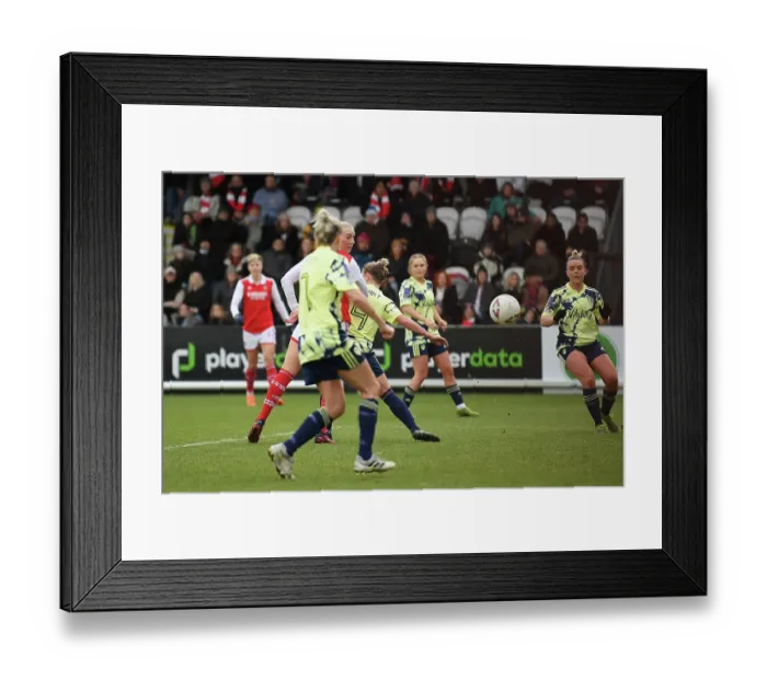 Framed Print : Arsenal Women's FA Cup Triumph: Stina Blackstenius Scores the Decisive Goal