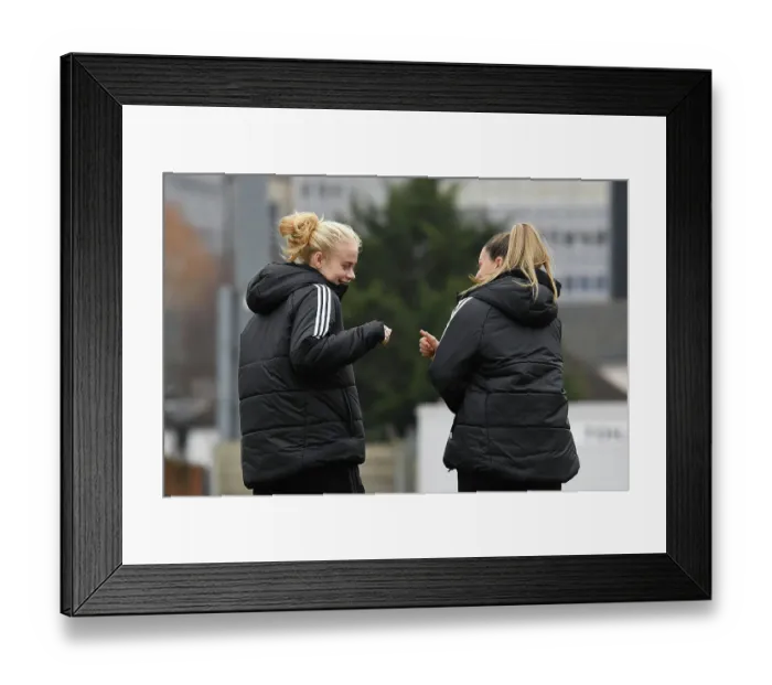 Framed Print : Arsenal Women vs Leeds United Women: FA Cup Fourth Round - Pre-Match Inspection