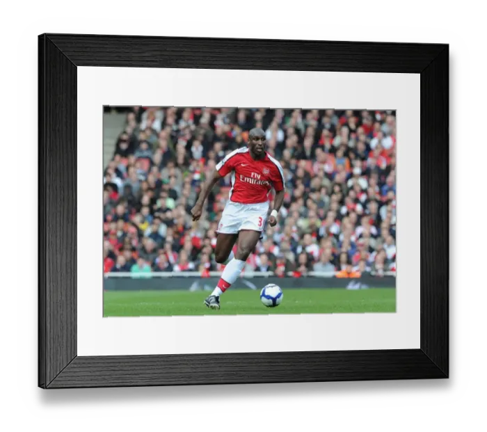Framed Print : Arsenal's Sol Campbell Scores Game-winning Goal vs. Wolverhampton Wanderers, FA Premier League (2010)