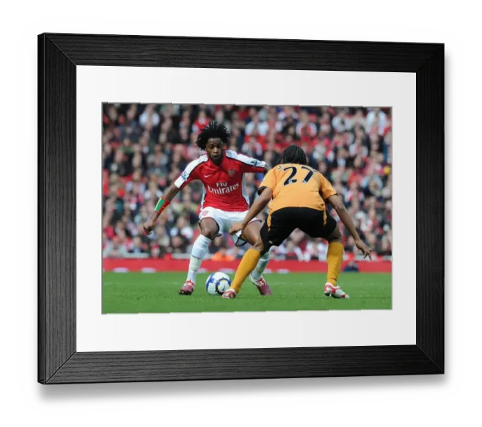 Framed Print : Alex Song (Arsenal) Michael Mancienne (Wolves). Arsenal 1: 0 Wolverhampton Wanderers Framed Print : Alex Song (Arsenal) Michael Mancienne (Wolves). Arsenal 1: 0 Wolverhampton Wanderers