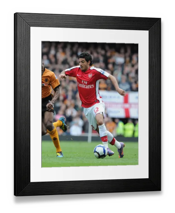 Framed Print : Carlos Vela (Arsenal). Arsenal 1: 0 Wolverhampton Wanderers, FA Barclays Premier League
