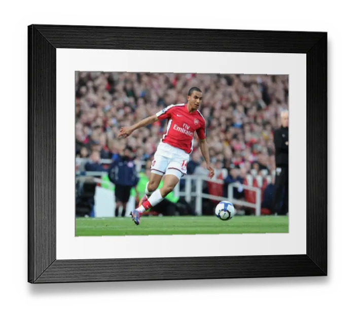 Framed Print : Theo Walcott's Winning Goal: Arsenal 1-0 Wolverhampton Wanderers, FA Premier League (2010)