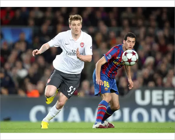 Nicklas Bendtner (Arsenal) Sergio Basquets (Barcelona). Barcelona 4: 1 Arsenal