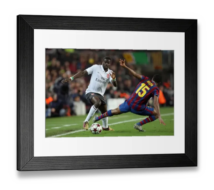 Framed Print : Emmanuel Eboue (Arsenal) Seydou Keita (Barcelona). Barcelona 4: 1 Arsenal Framed Print : Emmanuel Eboue (Arsenal) Seydou Keita (Barcelona). Barcelona 4: 1 Arsenal