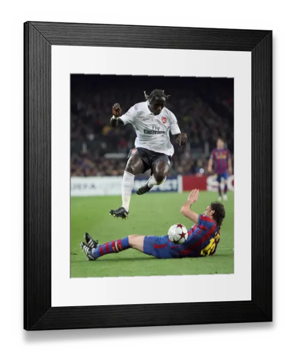 Framed Print : Bacary Sagna (Arsenal) Gabriel Milito (Barcelona). Barcelona 4: 1 Arsenal Framed Print : Bacary Sagna (Arsenal) Gabriel Milito (Barcelona). Barcelona 4: 1 Arsenal