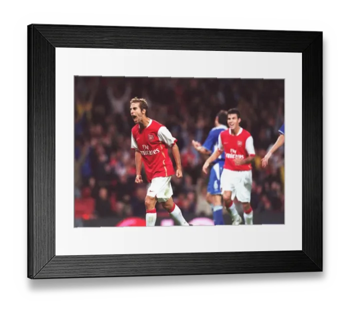 Framed Print : Flamini's Thrilling Goal: Arsenal Takes 2-1 Lead Over Dinamo Zagreb in Champions League