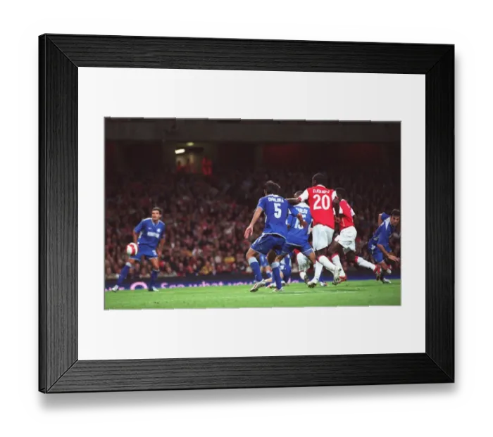 Framed Print : Freddie Ljungberg scores Arsenals 1st goal