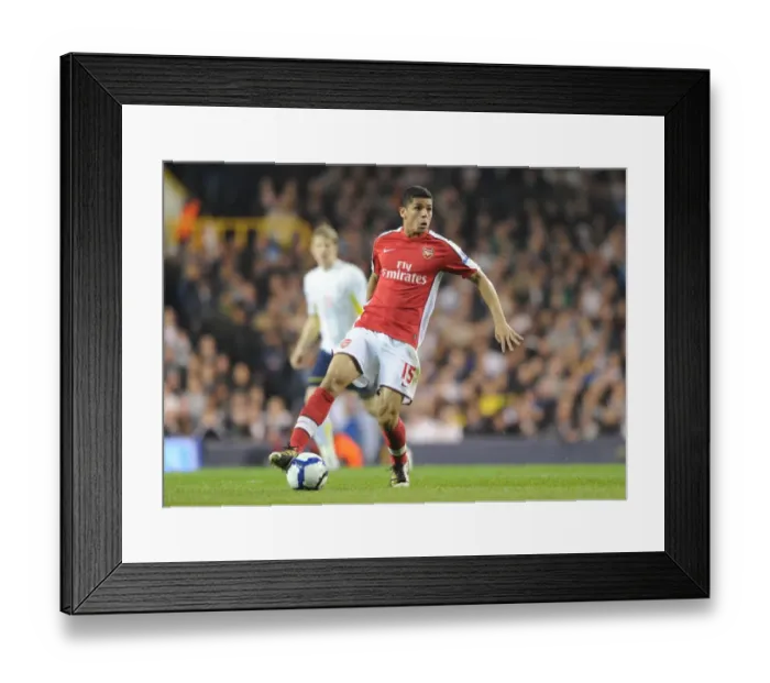Framed Print : Denilson (Arsenal). Tottenham Hotspur 2: 1 Arsenal, Barclays Premier League Framed Print : Denilson (Arsenal). Tottenham Hotspur 2: 1 Arsenal, Barclays Premier League