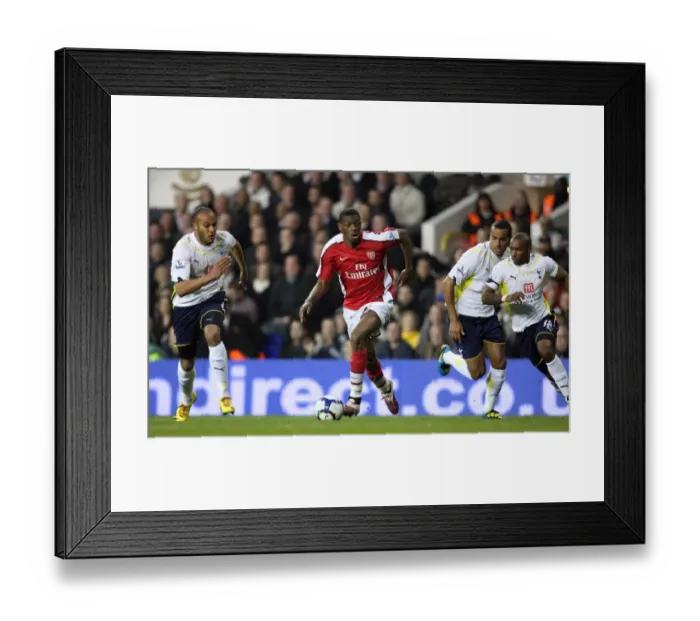 Framed Print : Abou Diaby (Arsenal) Younes Kaboul, Tom Huddlestone and Jermain Defoe (Tottenham)