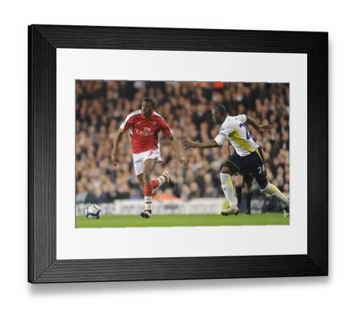 Framed Print : Abou Diaby (Arsenal) Ledley King (Tottenham). Tottenham Hotspur 2: 1 Arsenal