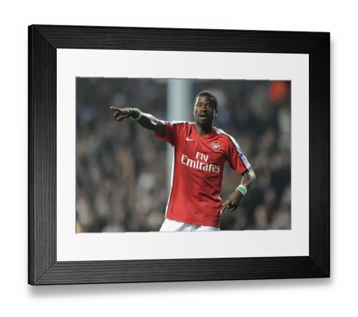 Framed Print : Emmanuel Eboue (Arsenal). Tottenham Hotspur 2: 1 Arsenal, Barclays Premier League