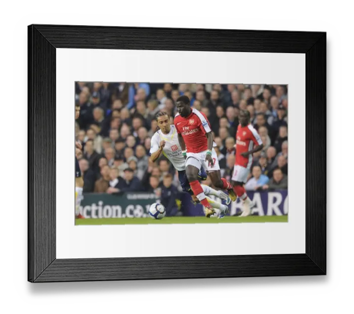 Framed Print : Emmanuel Eboue (Arsenal) Benoit Assou-Ekotto (Tottenham). Tottenham Hotspur 2: 1 Arsenal Framed Print : Emmanuel Eboue (Arsenal) Benoit Assou-Ekotto (Tottenham). Tottenham Hotspur 2: 1 Arsenal