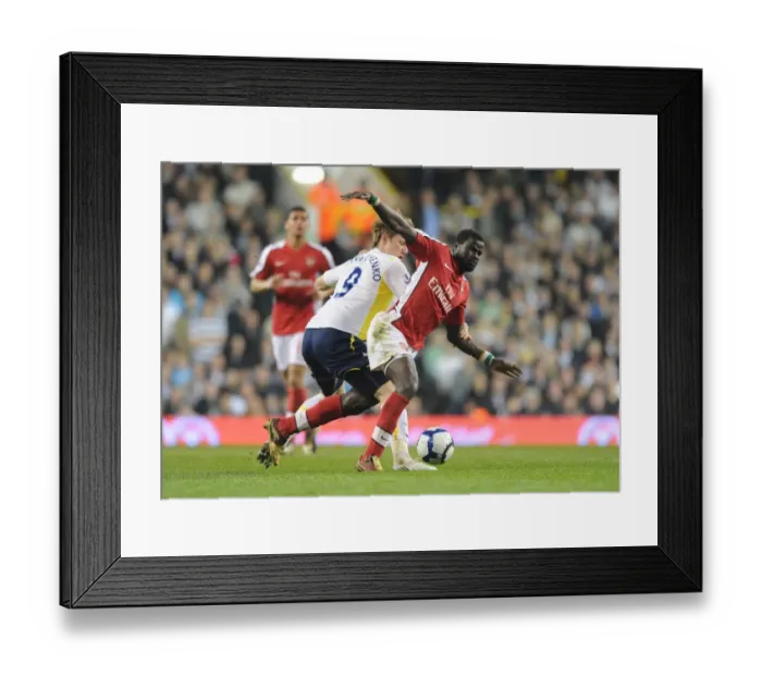 Framed Print : Emmanuel Eboue (Arsenal) Roman Pavlyuchenko (Tottenham). Tottenham Hotspur 2: 1 Arsenal
