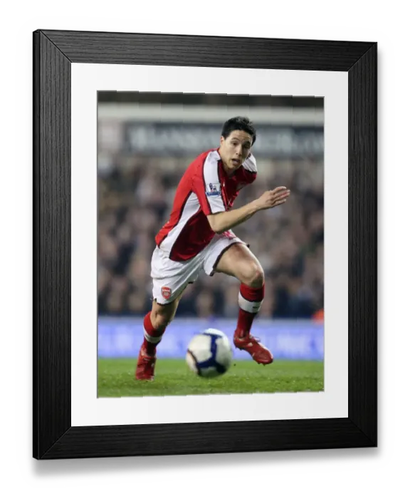 Framed Print : Samir Nasri (Arsenal). Tottenham Hotspur 2: 1 Arsenal. Barclays Premier League Framed Print : Samir Nasri (Arsenal). Tottenham Hotspur 2: 1 Arsenal. Barclays Premier League