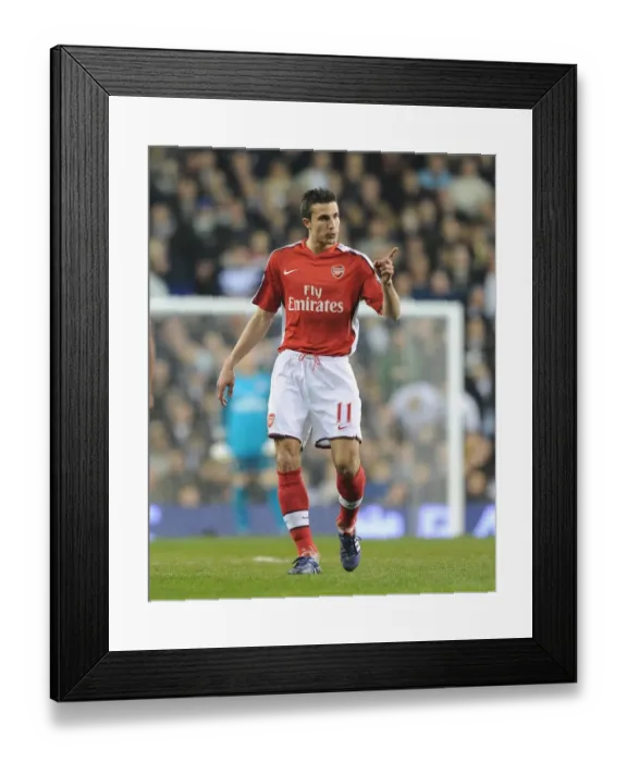 Framed Print : Robin van Persie's Thrilling Strike: Arsenal's 2-1 Victory Over Tottenham in the Premier League Rivalry Framed Print : Robin van Persie's Thrilling Strike: Arsenal's 2-1 Victory Over Tottenham in the Premier League Rivalry