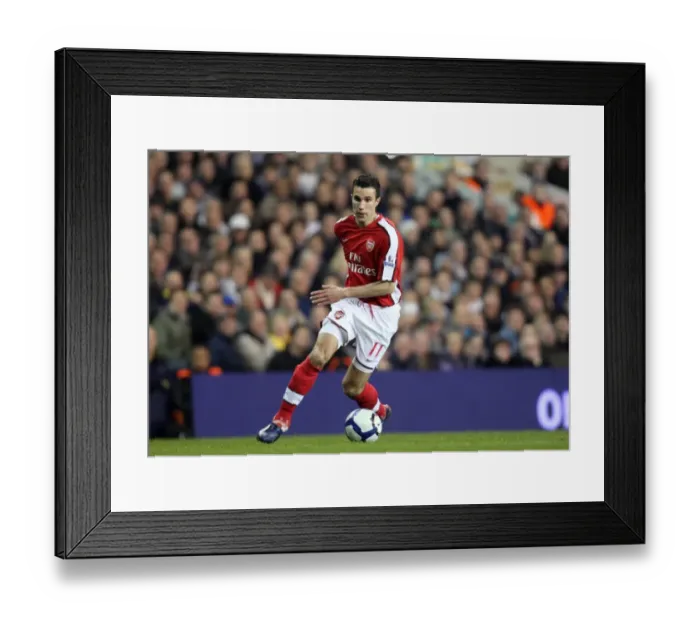 Framed Print : Robin van Persie's Epic Goal: Arsenal's Triumph over Tottenham Hotspur in the Barclays Premier League (April 14, 2010)