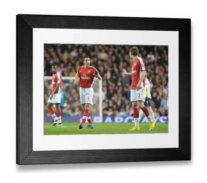 Framed Print : Robin van Persie and Nicklas Bendtner (Arsenal). Tottenham Hotspur 2: 1 Arsenal Framed Print : Robin van Persie and Nicklas Bendtner (Arsenal). Tottenham Hotspur 2: 1 Arsenal