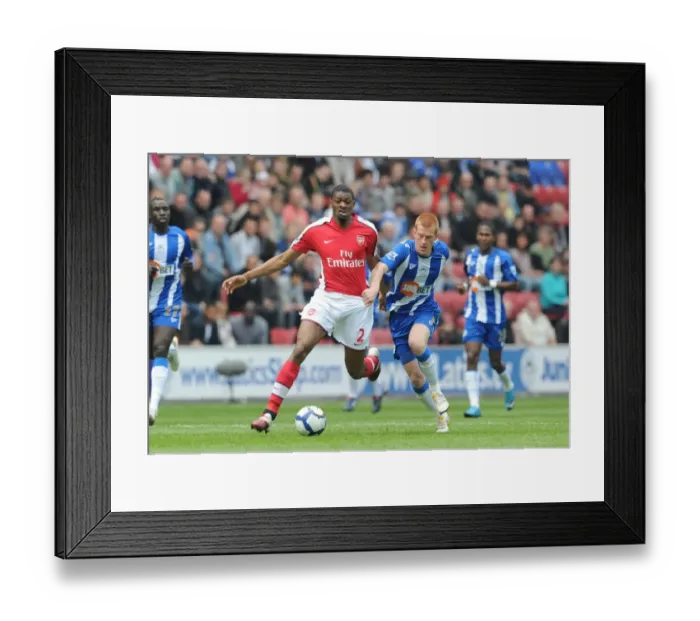 Framed Print : Diaby vs Watson: Wigan's Surprising 3-2 Victory Over Arsenal in FA Premier League Framed Print : Diaby vs Watson: Wigan's Surprising 3-2 Victory Over Arsenal in FA Premier League