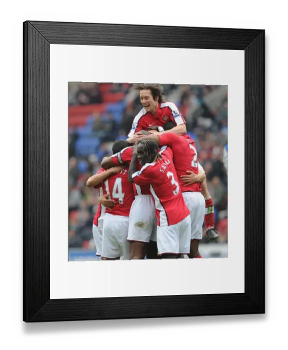 Framed Print : Mikael Silvestre's Double: Arsenal's Comeback Victory vs. Wigan Athletic (3-2), Theo Walcott, Bacary Sagna, Tomas Rosicky, Abou Diaby Framed Print : Mikael Silvestre's Double: Arsenal's Comeback Victory vs. Wigan Athletic (3-2), Theo Walcott, Bacary Sagna, Tomas Rosicky, Abou Diaby