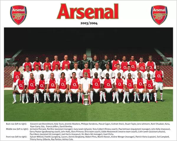 Arsenal Squad 2003  /  4 AFC