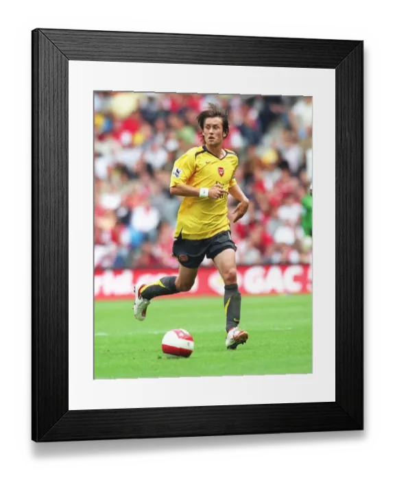 Framed Print : Tomas Rosicky's Lone Battle: Arsenal vs Manchester City 1:0