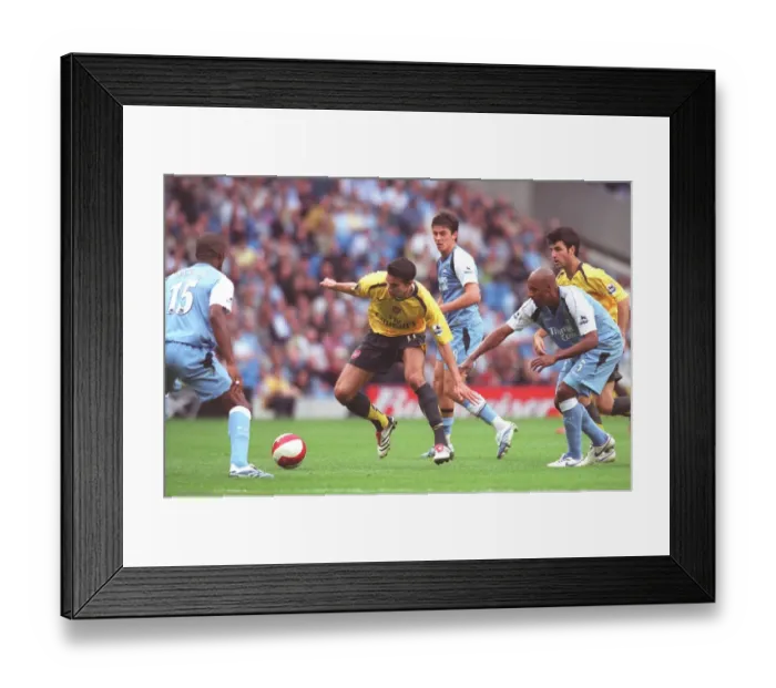 Framed Print : Van Persie vs. Distin: Manchester City Edges Past Arsenal in FA Premiership Showdown Framed Print : Van Persie vs. Distin: Manchester City Edges Past Arsenal in FA Premiership Showdown