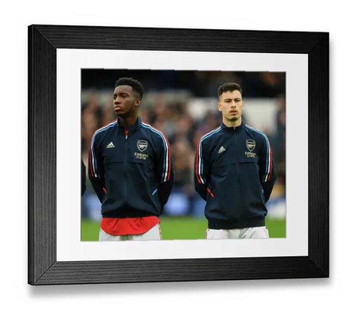 Framed Print : Arsenal's Nketiah and Martinelli Prepare for Everton Clash in Premier League (2022-23) Framed Print : Arsenal's Nketiah and Martinelli Prepare for Everton Clash in Premier League (2022-23)